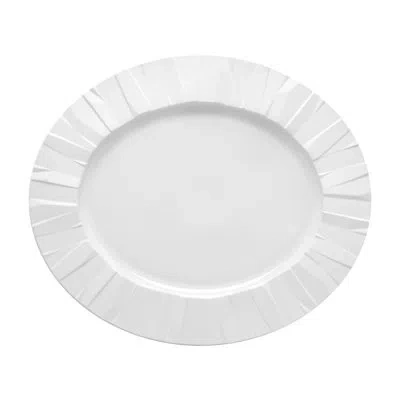 Vista Alegre Matrix Biscuit Porcelain Platter In White