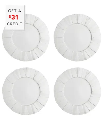 Vista Alegre Matrix Dessert Plates (set Of 4) With $31  Credit In White