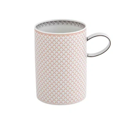 Vista Alegre Maya Coffee Mug In White;red