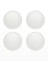 Vista Alegre Ornament Charger Plates, Set Of Four In White
