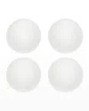 Vista Alegre Ornament Dinner Plates, Set Of Four In White