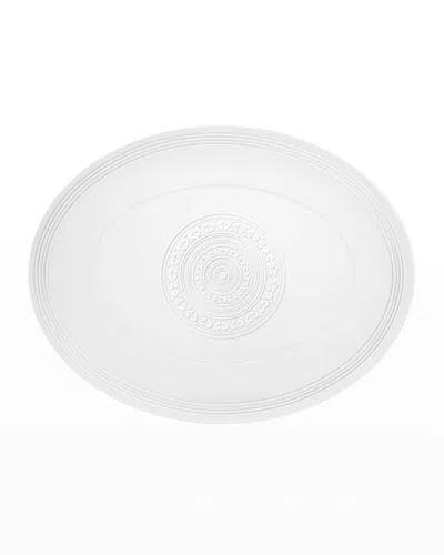 Vista Alegre Ornament Small Oval Platter In White