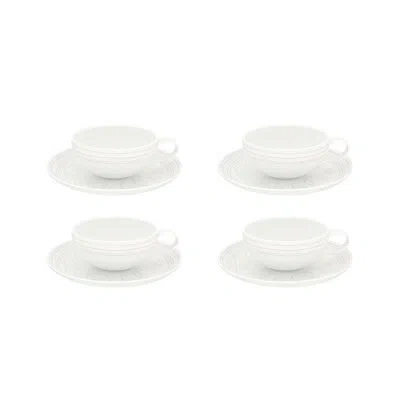 Vista Alegre Ornament Teacup And Saucer In White