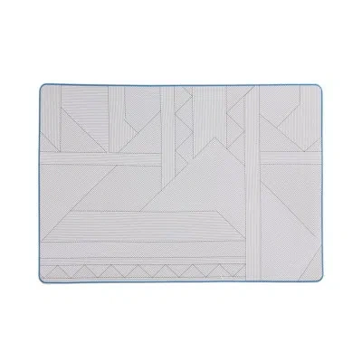Vista Alegre Orquestra 12.63" Dessert Plate In White;gray;aqua