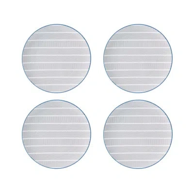 Vista Alegre Orquestra 6.38" Bread And Butter Plate In Blue;white