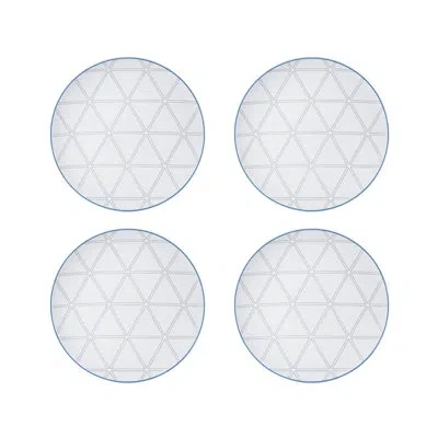 Vista Alegre Orquestra 8.66" Dessert Plate In Blue;gray