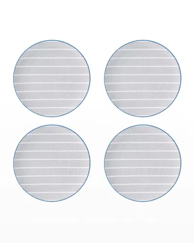 Vista Alegre Orquestra Bread And Butter Plates, Set Of 4 In Gray
