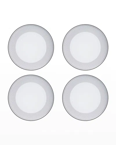 Vista Alegre Orquestra Dinner Plates, Set Of 4 In Gray