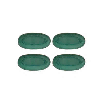 Vista Alegre Oval Plate/tray 13" In Jade