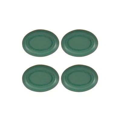 Vista Alegre Oval Plate/tray In Jade