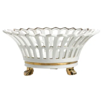 Pre-owned Vista Alegre Porcelain - Fruit Bowl -  In Gray