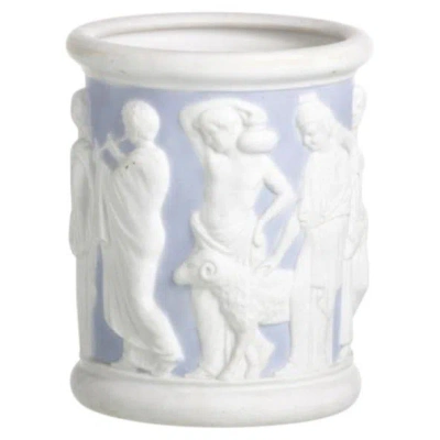 Pre-owned Vista Alegre Porcelain - Small Cachepot -  In Clear
