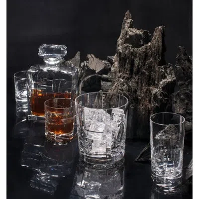 Vista Alegre Portrait 5 Piece Whiskey Decanter Set In Clear