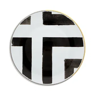 Vista Alegre Sol Y Sombra By Christain Lacroix Butter Dish In Black/white