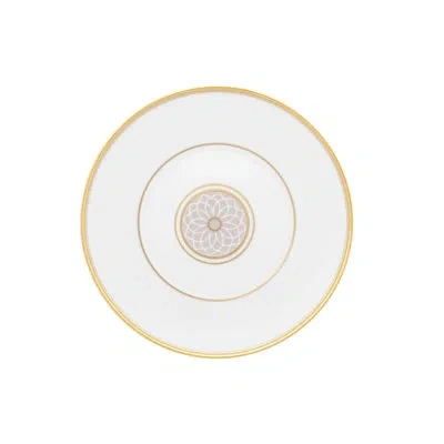 Vista Alegre Terrace 6.6535" Bread And Butter Plate In White;gold