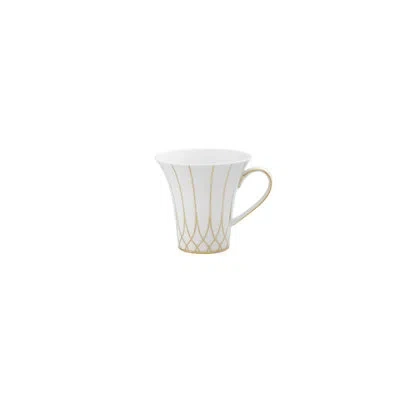 Vista Alegre Terrace Coffee Mug In White;gold
