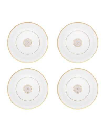 Vista Alegre Terrace Dessert/salad Plates, Set Of 4 In White