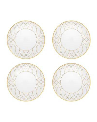 Vista Alegre Terrace Dinner Plates, Set Of 4 In White