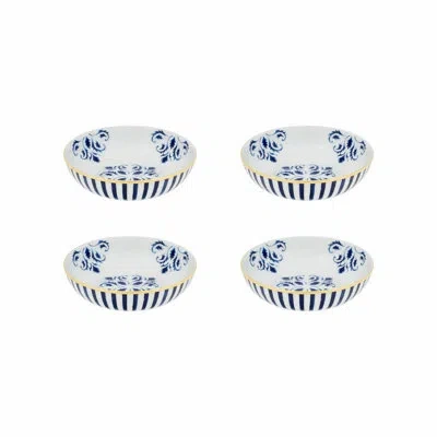 Vista Alegre Transatlântica 20.5589 Oz. Cereal Bowl In Blue;white