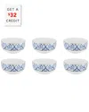 Vista Alegre Transatlantica Bowls (set Of 6) With $32 Credit In Multi