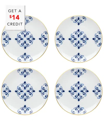 Vista Alegre Transatlantica Bread And Butter Plates (set Of 4) With $14 Credit In Multi