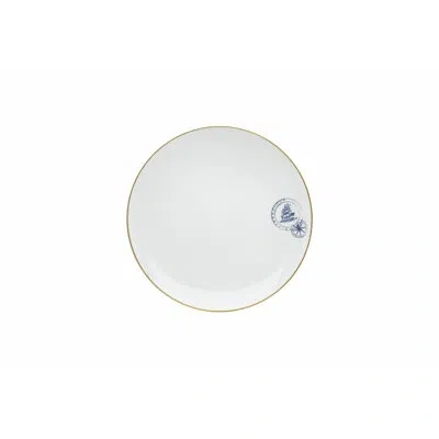 Vista Alegre Transatlantica Dinner Plate In Blue;white