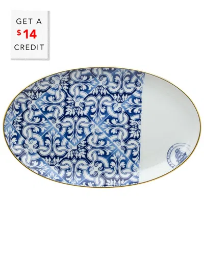 Vista Alegre Transatlantica Medium Oval Platter With $14  Credit In Multi