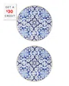 Vista Alegre Transatlantica Tile Chargers (set Of 2) With $30 Credit In Multi