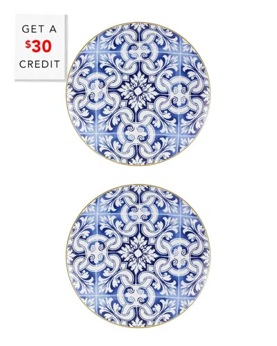 Vista Alegre Transatlantica Tile Chargers (set Of 2) With $30 Credit In Multi