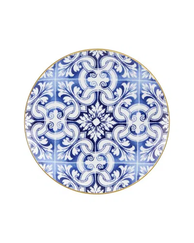 Vista Alegre Transatlantica Tile Dinner Plate In Blue