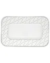 Vista Alegre Trasso Small Rectangular Plate In White