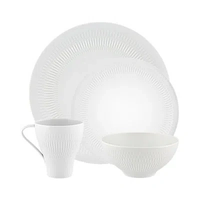 Vista Alegre Utopia 16 Piece Dinnerware Set, Service For 4 In White