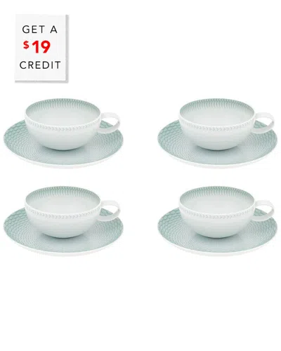Vista Alegre Venezia Tea Cup And Saucers (set Of 4) With $19  Credit In Multi