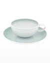 Vista Alegre Venezia Teacups & Saucers, Set Of 4 In Mint