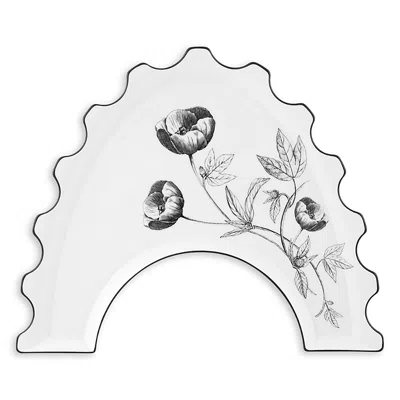 Vista Alegre Vista Allegre Herbariae By Christian Lacroix Half Moon Tray E In Metallic