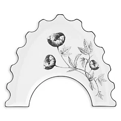 Vista Alegre Vista Allegre Herbariae By Christian Lacroix Half Moon Tray E In White