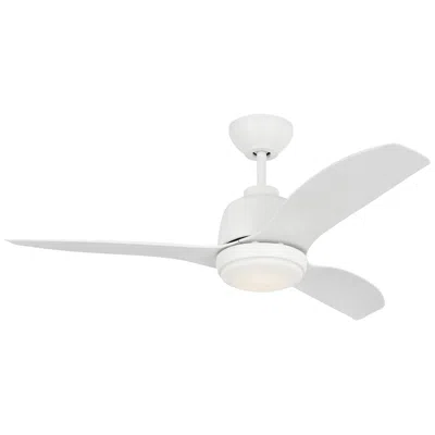 Visual Comfort & Co. 44" Visual Comfort Avila Coastal White Outdoor Led Fan With Remote