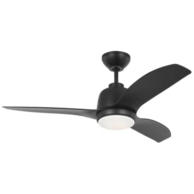 Visual Comfort & Co. 44" Visual Comfort Avila Midnight Black Outdoor Led Fan With Remote