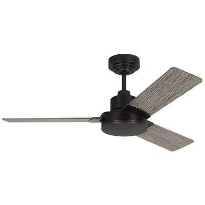 Visual Comfort & Co. 44" Visual Comfort Jovie Aged Pewter Oak Ceiling Fan With Wall Control