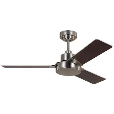 Visual Comfort & Co. 44" Visual Comfort Jovie Brushed Steel Ceiling Fan With Wall Control