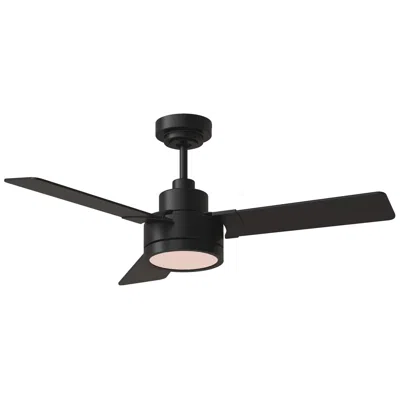 Visual Comfort & Co. 44" Visual Comfort Jovie Midnight Black Led Wall Control Ceiling Fan