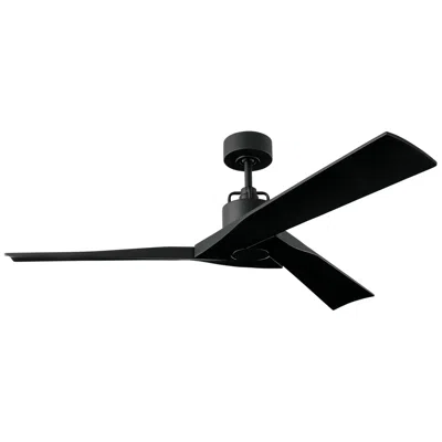 Visual Comfort & Co. 52" Visual Comfort Alma Matte Black Smart Ceiling Fan