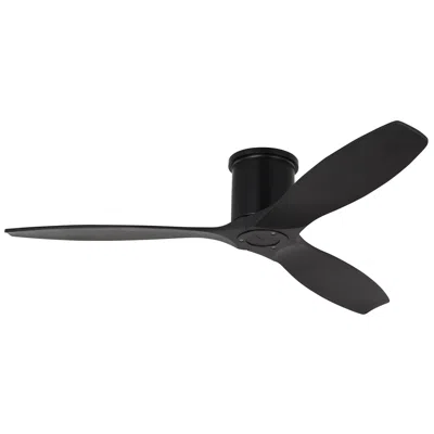 Visual Comfort & Co. 52" Visual Comfort Collins Black Outdoor Smart Hugger Ceiling Fan