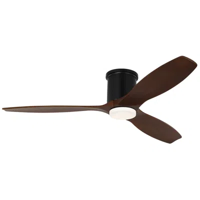 Visual Comfort & Co. 52" Visual Comfort Collins Midnight Black Outdoor Hugger Led Smart Fan