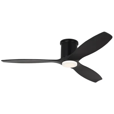 Visual Comfort & Co. 52" Visual Comfort Collins Midnight Black Outdoor Hugger Led Smart Fan