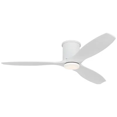 Visual Comfort & Co. 52" Visual Comfort Collins White Outdoor Hugger Led Smart Fan