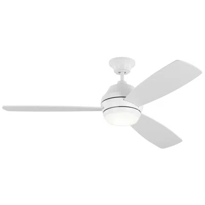 Visual Comfort & Co. 52" Visual Comfort Ikon Matte White Led Ceiling Fan