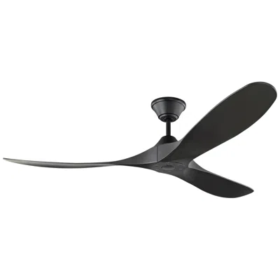 Visual Comfort & Co. 52" Visual Comfort Maverick Coastal Black Ceiling Fan With Remote