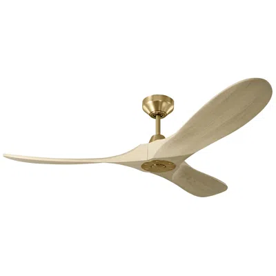 Visual Comfort & Co. 52" Visual Comfort Maverick Ii Burnished Brass Smart Ceiling Fan