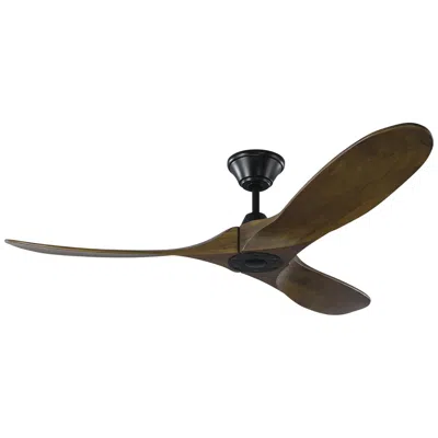 Visual Comfort & Co. 52" Visual Comfort Maverick Ii Dark Walnut Ceiling Fan With Remote